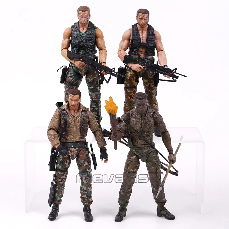 NECA PREDATOR 30th Anniversary Jungle Patrol encoming excussion Маскировка голландский Охотник за джунглями Unmasked Demon фигурка 18 см