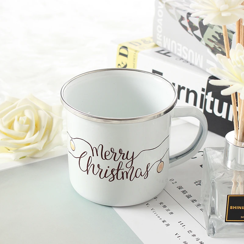 Merry Christmas Coffee Mug Creative Handmade Tea Cup Milk Travel Mugs