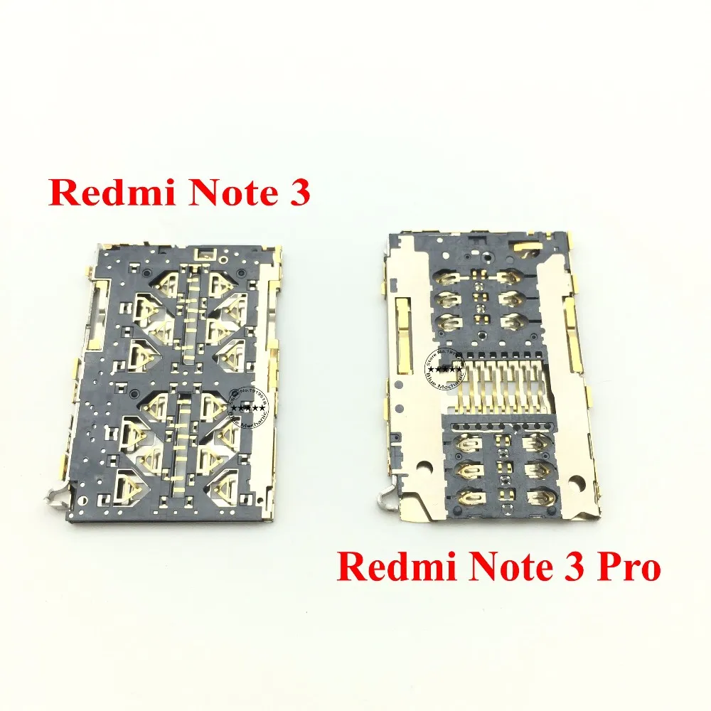 MIXUEWEIQI оригинальный SIM 1/2 Micro SD/TF устройство для чтения двух карт разъем Xiaomi Redmi Note