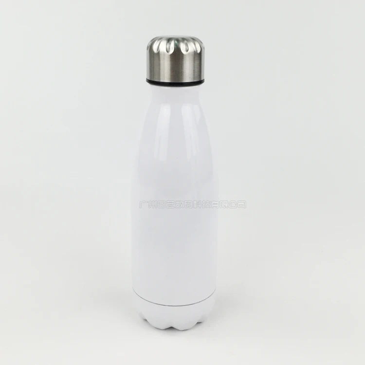 Пустая сублимационная бутылка-термос для колы объемом 500 мл, термопресс для сублимационной печати - Цвет: White