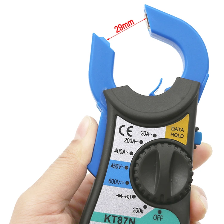 KT87N цифровой мультиметр Ампер клещи токовые клещи AC DC ток тестер напряжения pinza amperimetrica цифровой