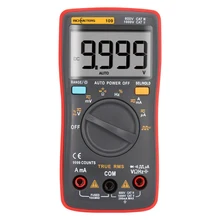 RM109 Палм-размер True-RMS Цифровой Мультиметр 9999 графы Меандр Подсветки AC DC Напряжения Амперметр амперметр Ом автоматический/Ручной