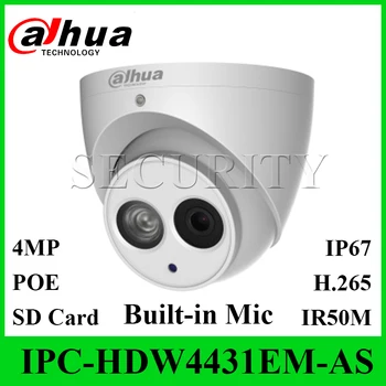 

Dahua IPC-HDW4431EM-AS With Dahua LOGO 4MP IP67 PoE Eyeball Network Camera IR50M SD Card Upgrade from IPC-HDW4231EM-AS