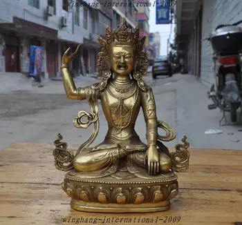 

Christmas Tibet Tantra Buddhism Brass Guru Rinpoche Padmasambhava Buddha Statue sculpture Halloween