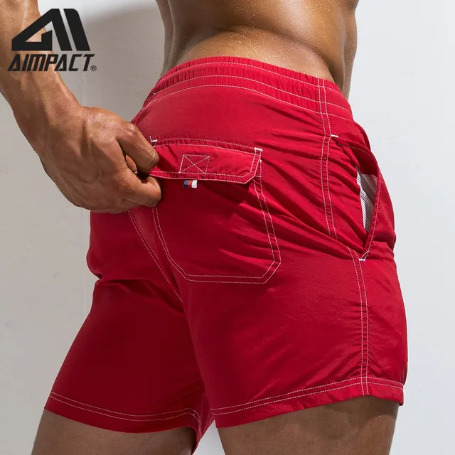 Men's Swimming Board Shorts Bathing Suits for Men Fashion Swim Sport Trunks Quick Dry Swimwear with Mesh Lining Pocket AM2174 5