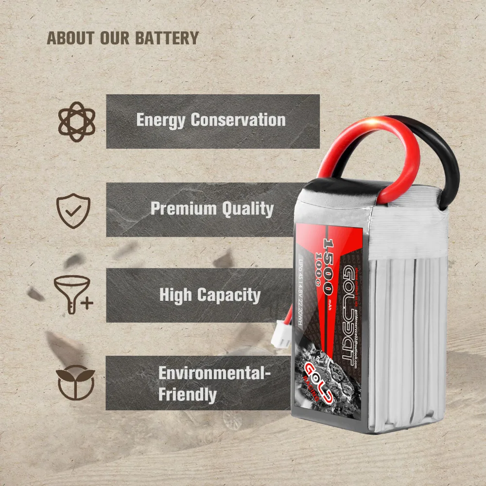 Online 2 EINHEITEN GOLDBAT 14,8 V Batterie ladegerät 1500mAh 4S Lipo Batterie ladegerät 100C Pack lipo mit XT60 Stecker für RC Auto Lkw Flugzeug FPV