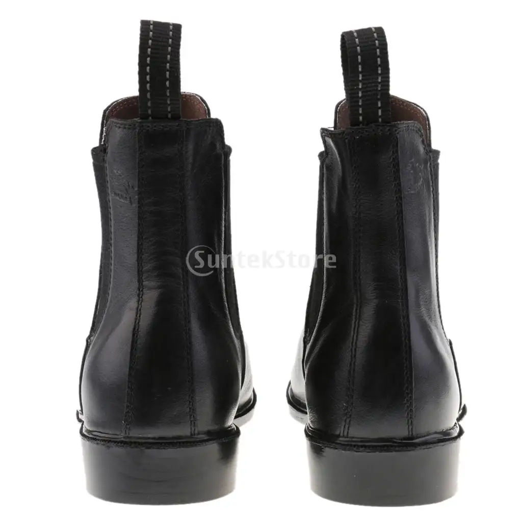 Quality Kids Children Paddock Equestrian Ankle Short Boots Horse Riding Pull On Footwear Shoes 26-29