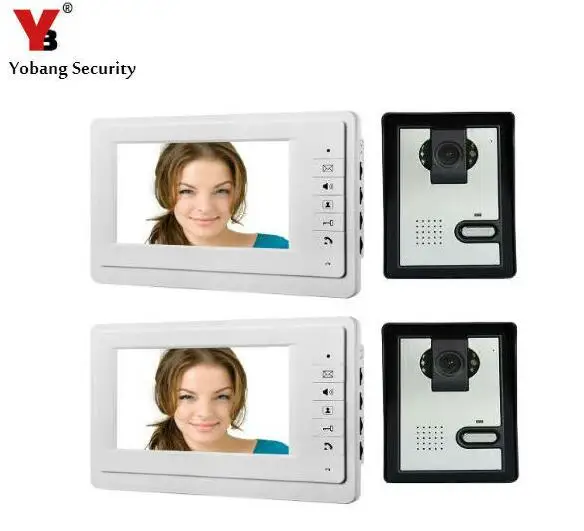 Yobang Security Freeship 7 Color TFT LCD font b Video b font Door Phone Electric Door