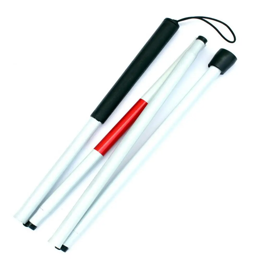 

Hot White Head Angle 360 Rotating Wheel Blind Guide Cane Thickened Aluminum Alloy Folding Blind Guide Stick Guide Rod