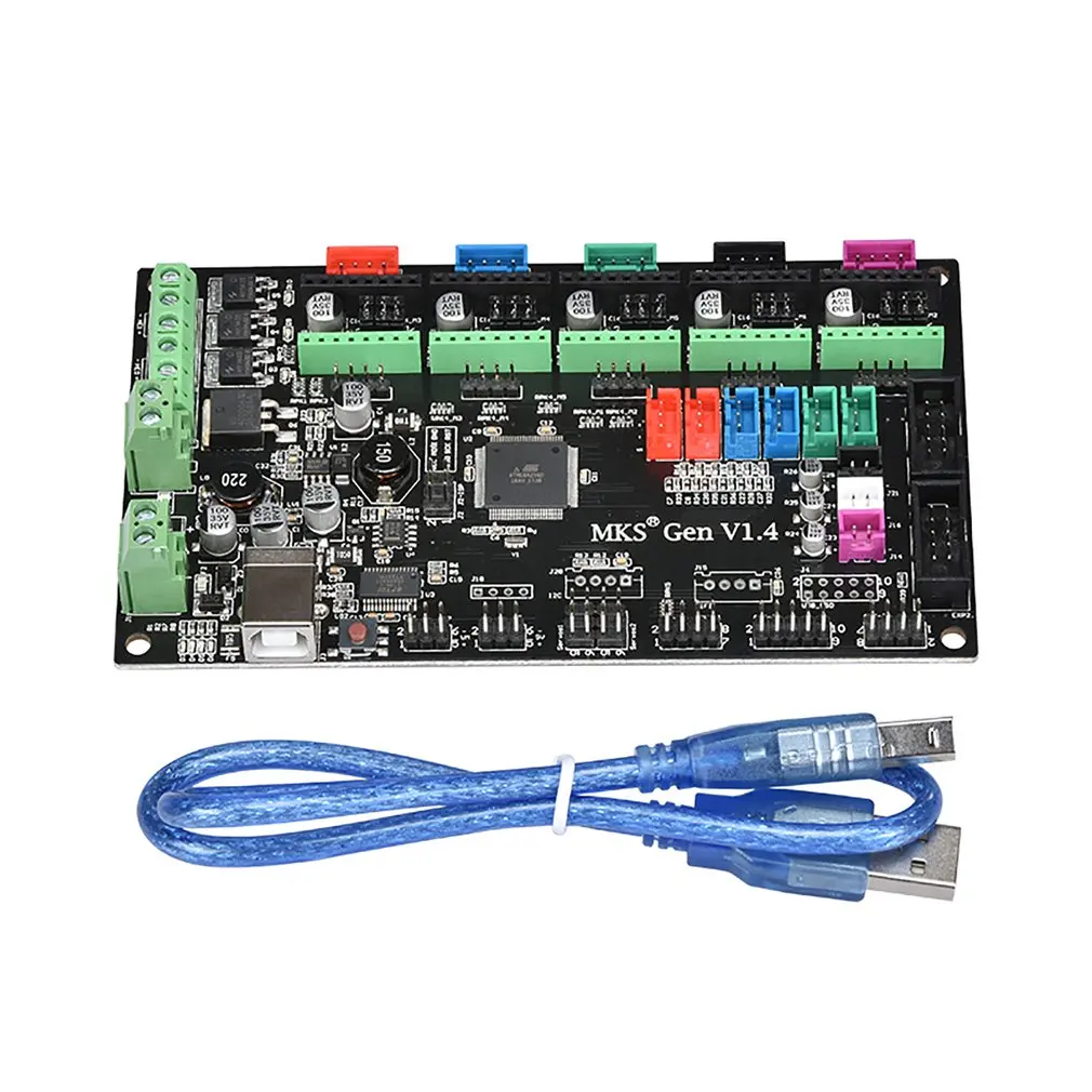 

3D Printer Parts MKS Gen V1.4 Control Board Motherboard Controller Module Compatible Ramps1.4 LCD2004 12864 RepRap USB Cable
