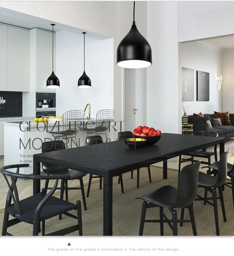 led pendant lamp restaurant metal hanging light fixtures for restaurants 3