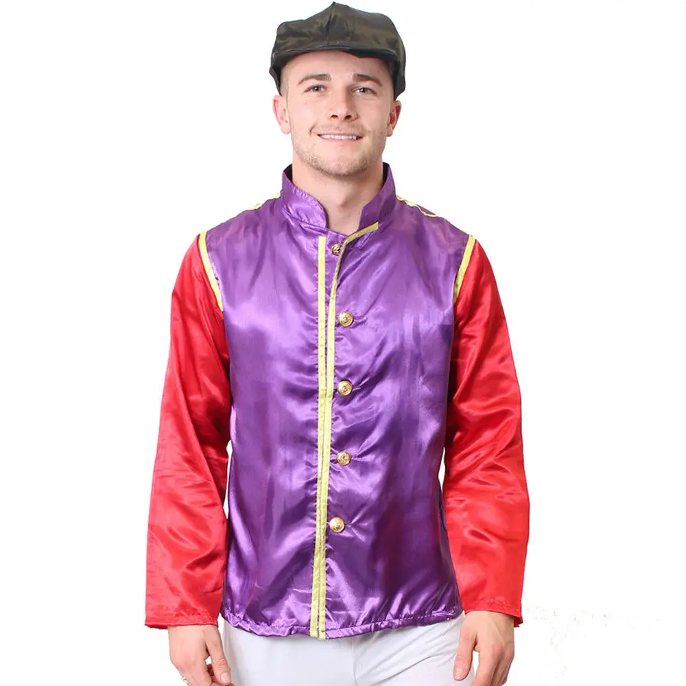 الفارس زي 2 قطعة مجموعة رجل الحصان سباق فستان بتصميم حالم الكبار سترة و كاب