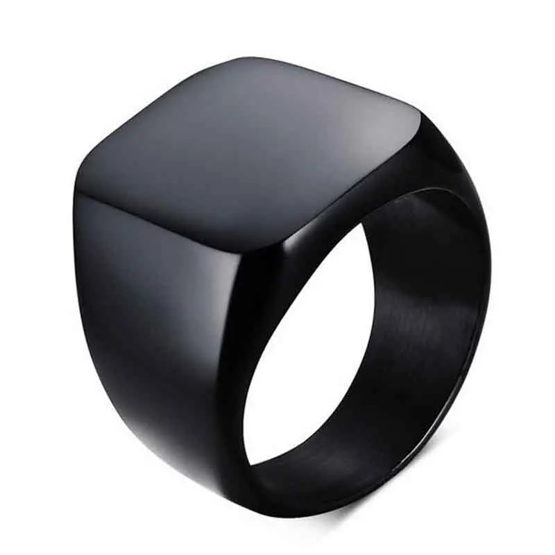 Кольцо из стали и титана для мужчин серебряное черное золото|ring silver|men jewelryfinger ring |