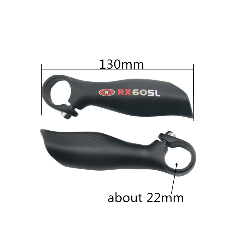 RXL SL Carbon Fiber Grips For Bicycle Carbon Fiber Handle On The Bike Bicycle Handlebar Horn Black 3K Matt Bar Ends MTB Cycling (2)