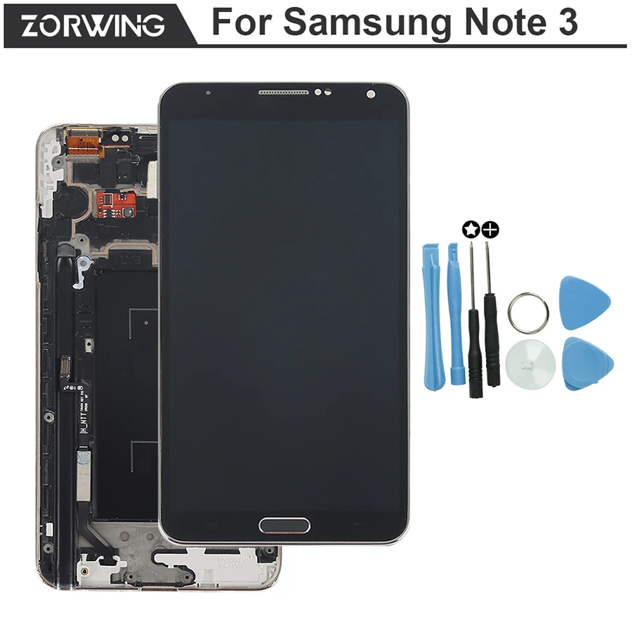 

Hot Sale High Quality AAA No Dead Pixel LCD Screen For Samsung Galaxy Note 3 Display N9005 With Digitizer Touch Screen + Frame