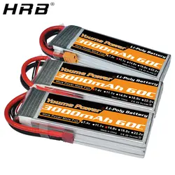 Youme Lipo Батарея 3000 mah 2 S 3 S 7,4 V 11,1 V 4S 14,8 V 5S 18,5 V 6 S 22,2 V RC Самолеты FPV беспилотный самолет части автомобилей 60C T Деканы XT60