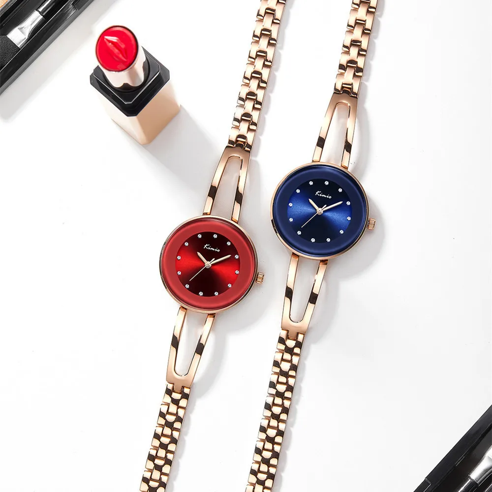 KIMIO Unique Designer Brand Luxury Women Watches Rose Quartz Bracelet Gold Watch Rhinestone Wristwatch Lady Watch For Woman Gift KIMIO Unique Designer Brand Luxury Women Watches Rose Quartz Bracelet Gold Watch Rhinestone Wristwatch Lady Watch For Woman Gift