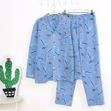 Мужской Хлопковый Пижамный костюм, длинные штаны, эластичная осенне-зимняя Толстая теплая пижама с принтом самолетов, одежда для отдыха, одежда для сна, Hombre