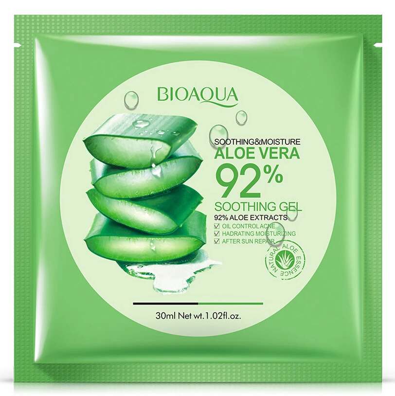 

Super Hydrating 92% Aloe Vera Extract Facial Mask Moisturizing After Sun Repair Pimple Acne Remove Oil Balance Mask Face Care