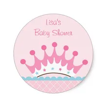 3,8 см сладкая принцесса Корона Тиара наклейки для конвертов наклейки на заказ печатные этикетки продукта