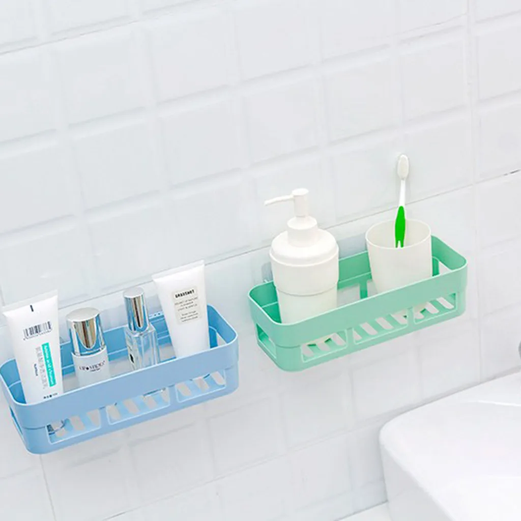 Клейкая полка для ванной Badkamer Rek угловая душа настенная корзина кухонный