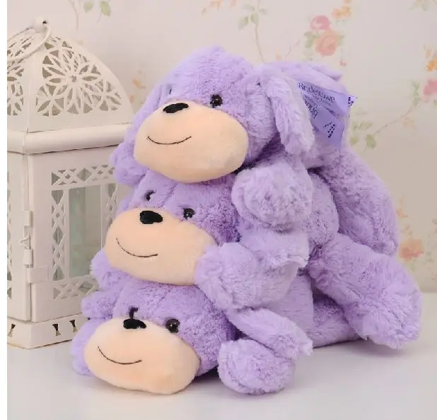 purple puppy stuffed animal