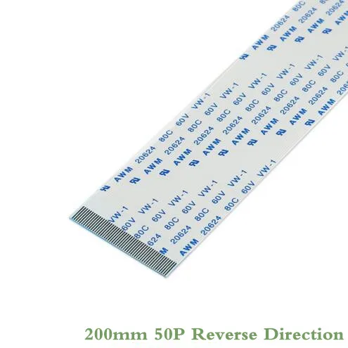 

10 piece 0.5mm Pitch 200MM Length Reverse Direction FFC FPC TTL Ribbon Flat Cable 50 PIN Flex For Camera Touchpad Mouse Pad