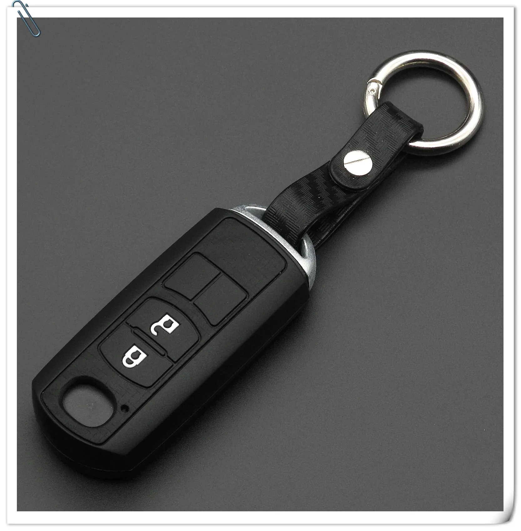 Copertura chiave dell'automobile del carbonio del SILICONE di Keyforkess per Mazda CX-5 /CX5 cassa chiave CX-9 MX5 di Atenza CX-7 per gli accessori interni dell'automobile -