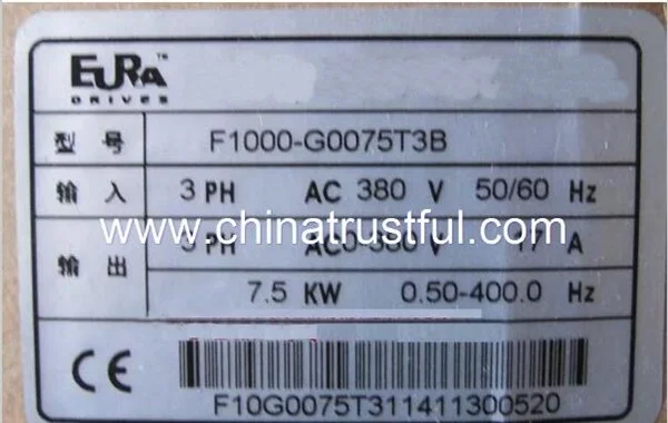 Евро F1000 G0075T3B 7.5kw ac 380В переменная частота инвертор цена 100% новый