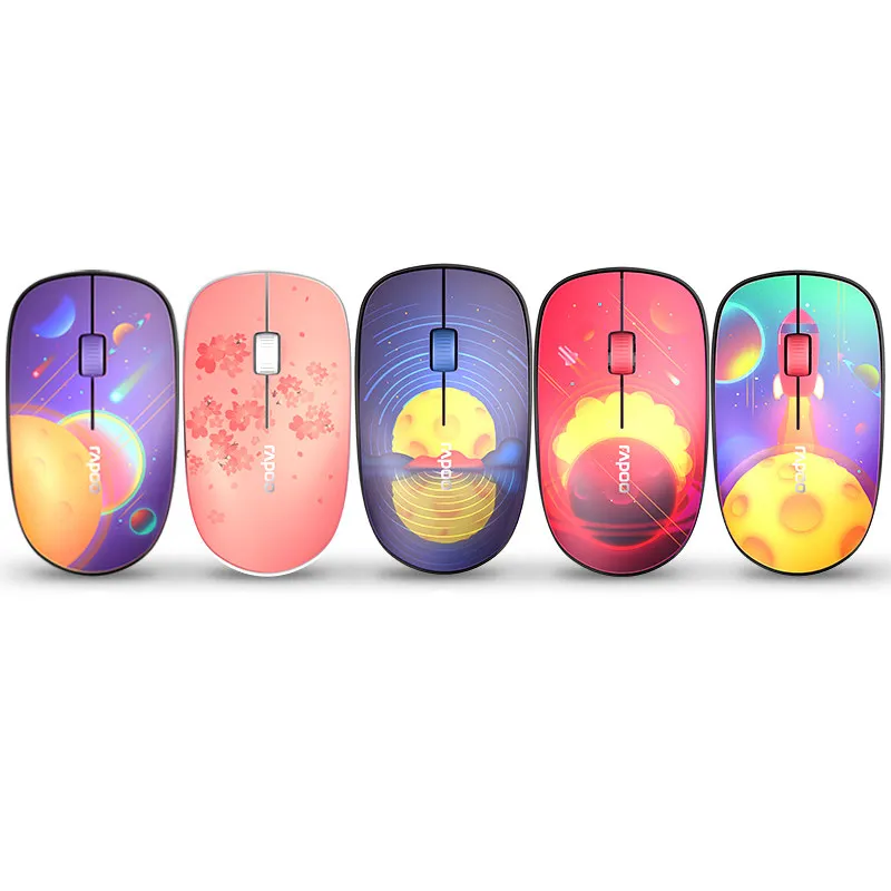 

RAPOO M200 Colored Wireless Optical Mouse laptop usb 2.4G 1000DPI Silent Switches Mini Mouse for Home Office tablets mini pc