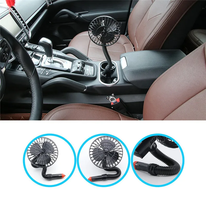 2017 12V 15W Car mini Cooling Fan Cigarette lighter Auto Wireless