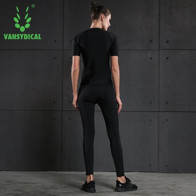 Vansydical женский спортивный костюм для йоги спортивная одежда фитнеса Шейперы