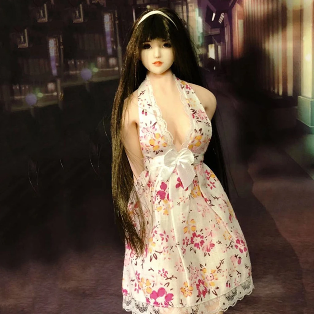 1:6 Pink Dress Women Clothing for 12