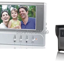 Коммерческих 7-дюймовый цветной экран 100 В-240 В широкий напряжения домофон видео телефон для домашнего и Бизнес