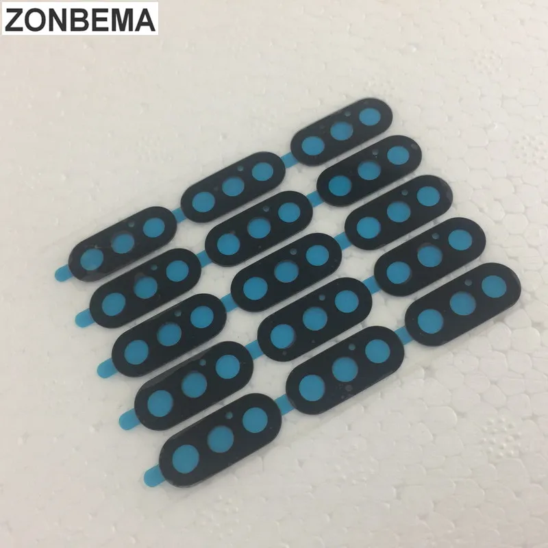 

ZONBEMA For iPhone X Back Rear camera Glass lens with sticker adhesive Replacement Parts