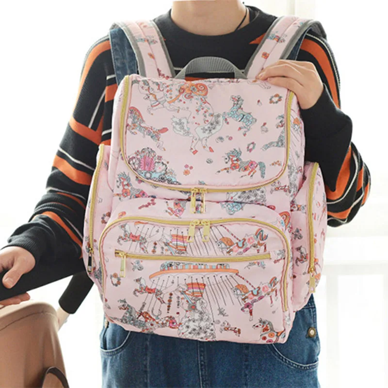 Baby Diaper Bag Multifunction Maternity Bags Baby Care Travel Milk Bottle Warmer Backpack Mummy Large Portable Nappy Bag BB6049 (8)