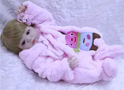 Bebe полный силиконовые Reborn Baby Doll игрушки реалистичными 55 см Reborn для маленьких девочек куклы для детей подарок на день рождения для девочек