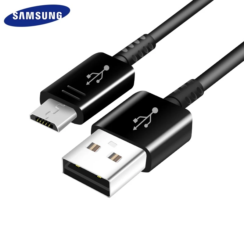 Samsung Micro USB кабель S7 S6 край плюс Note5 Note4 S4 S3 S 7 S 6 Note2 A9 быстро зарядное устройство автомобильное зарядное устройство конвертер - Цвет: Black One Cable