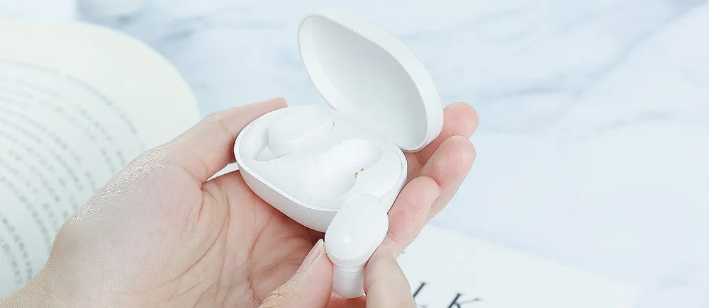 Оригинальные наушники Xiaomi AirDots TWS Bluetooth наушники с сенсорным управлением гарнитура Bluetooth 5,0 Mijia наушники с зарядным устройством