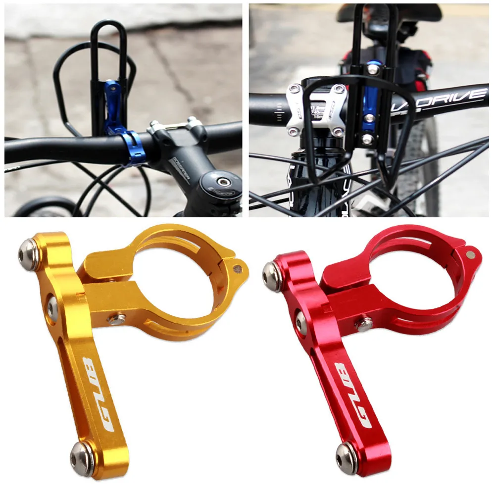 Aluminum Alloy Bicycle Bike Handlebar Mount Water Bottle Cage Cup Clamp Holder