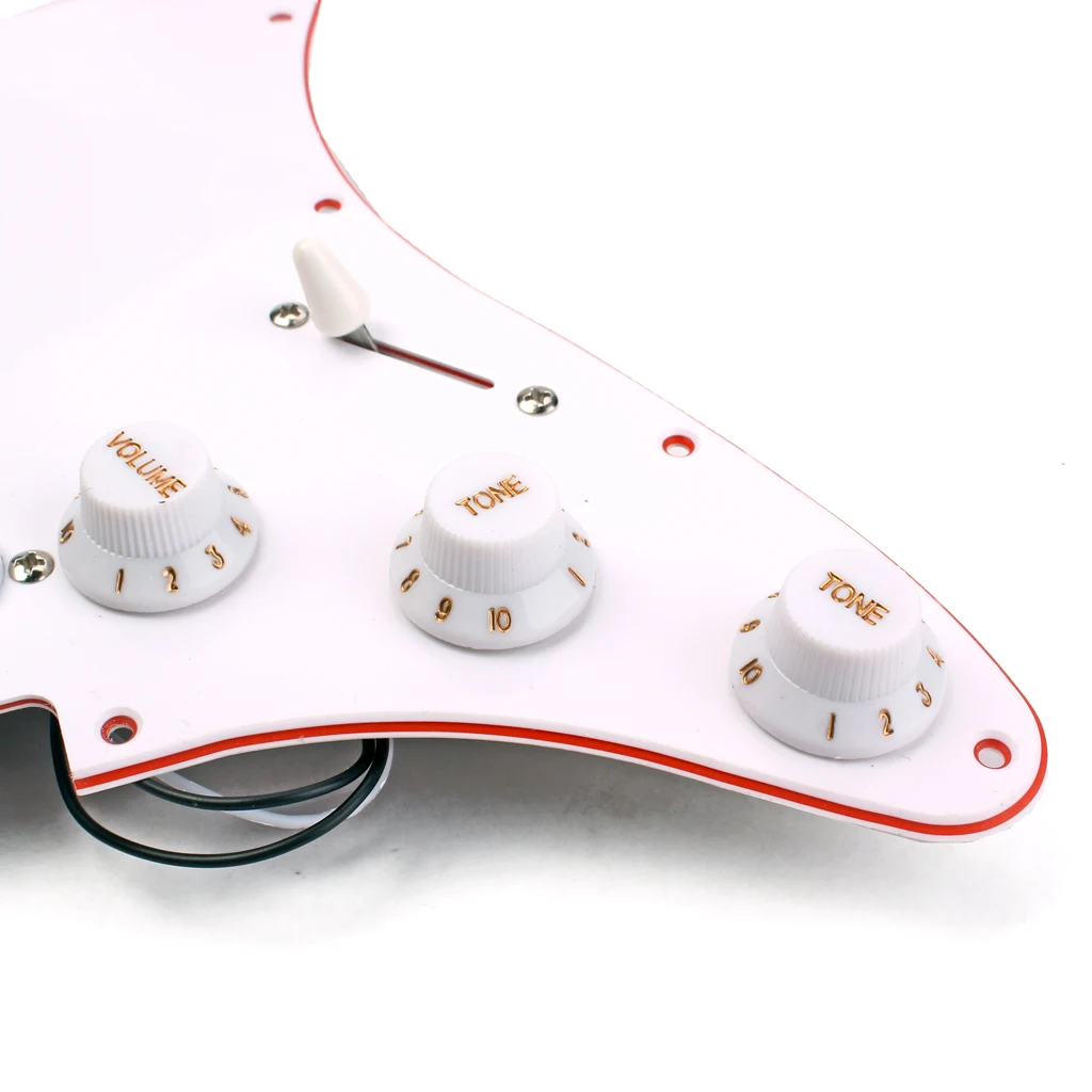 Set of Prewired Alnico V Pickguard for Fender Stratocaster Guitar with 11 Screws Musical Instruments Accessory