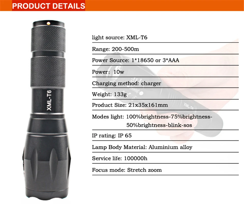 CREE XPE XML flashlight02