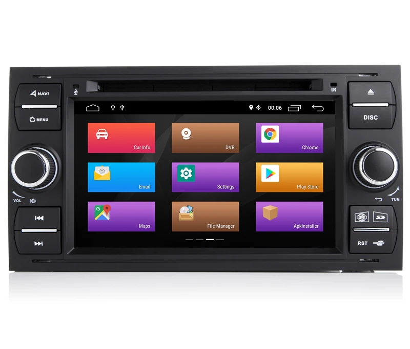 Двойной Din Android 9 0 четырехъядерный автомобильный DVD GPS плеер для FORD Focus Mondeo Transit GALAXY