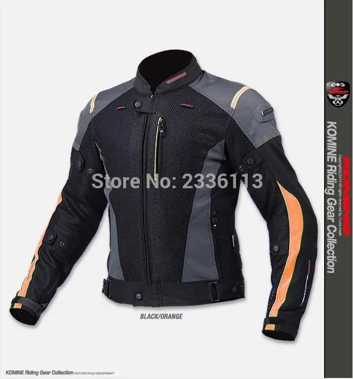 New free shipping KOMINE JK-069 high quality mesh fabric sportswear motorcycle supporting protective clothing 20 - Color: 2