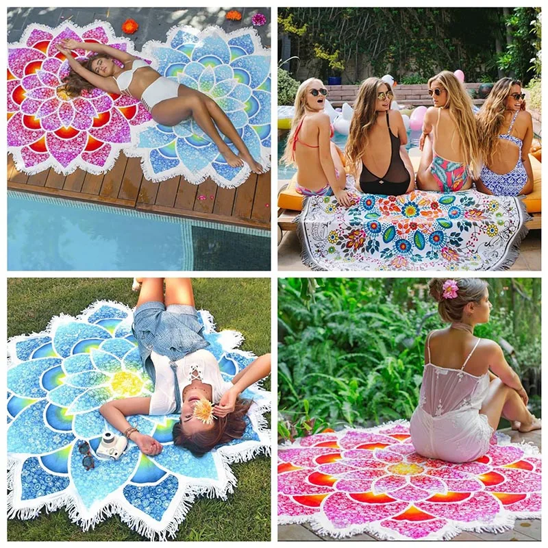 

Tapestry Wall Hanging Mandala Blanket Irregular Summer Wrapped Skirt Beach Towel