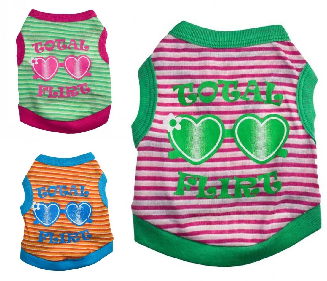 New 2018 Fashion Pet Puppy Cat Clothing T Shirt Vest Cotton With