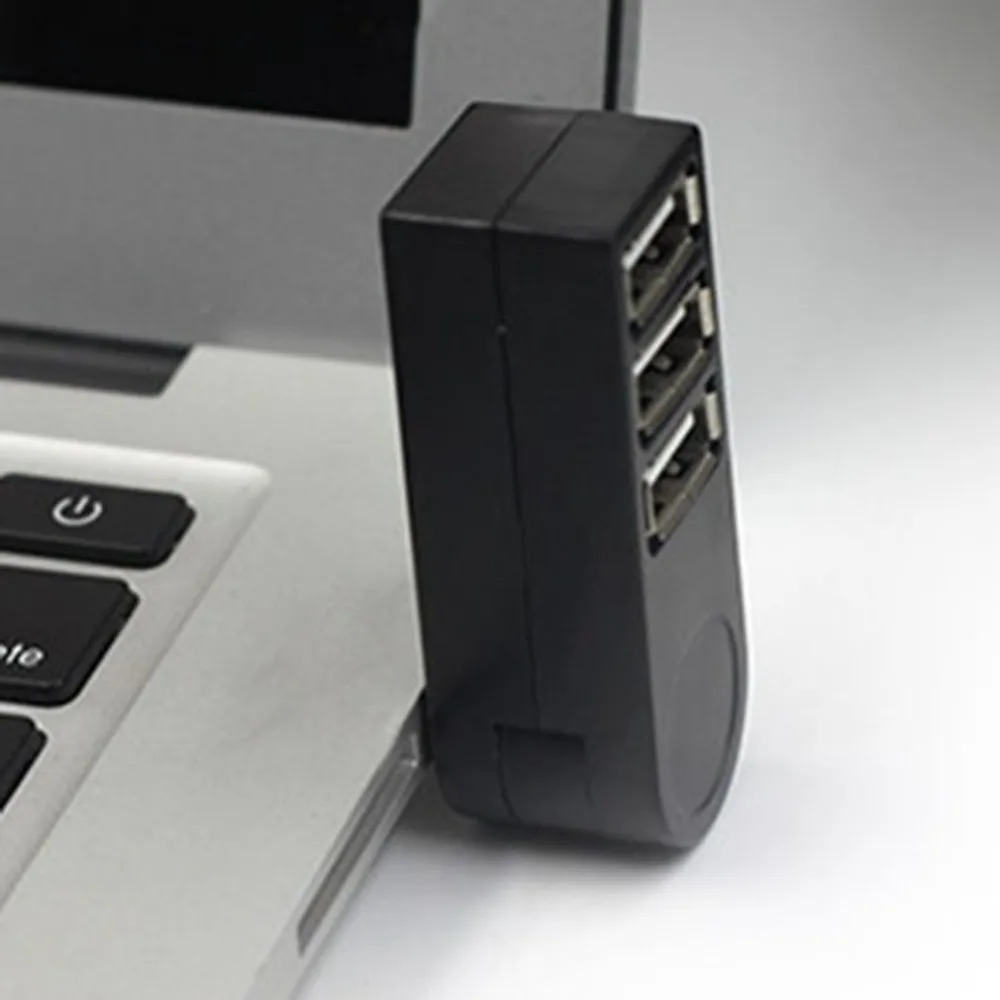 Usb2.0 концентратор разветвитель 3 usb-хаб роторный расширительный Док-концентратор USB2.0 совместим с USB1.1 классический/высококачественный дизайн для настольного компьютера com