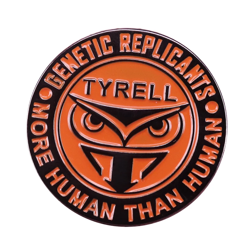 Клинок значок бегуна Tyrell корпорация genetic replicants обнаруживает pin кинофанатов подарочные рубашки рюкзак аксессуар