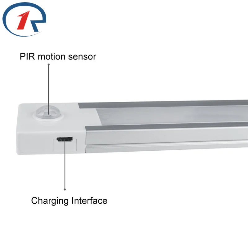 ZjRight светодиодный датчик света высокой яркости перезаряжаемый Интеллектуальный настенный светильник освещение прохода коридора книжный шкаф светодиодная осветительная труба