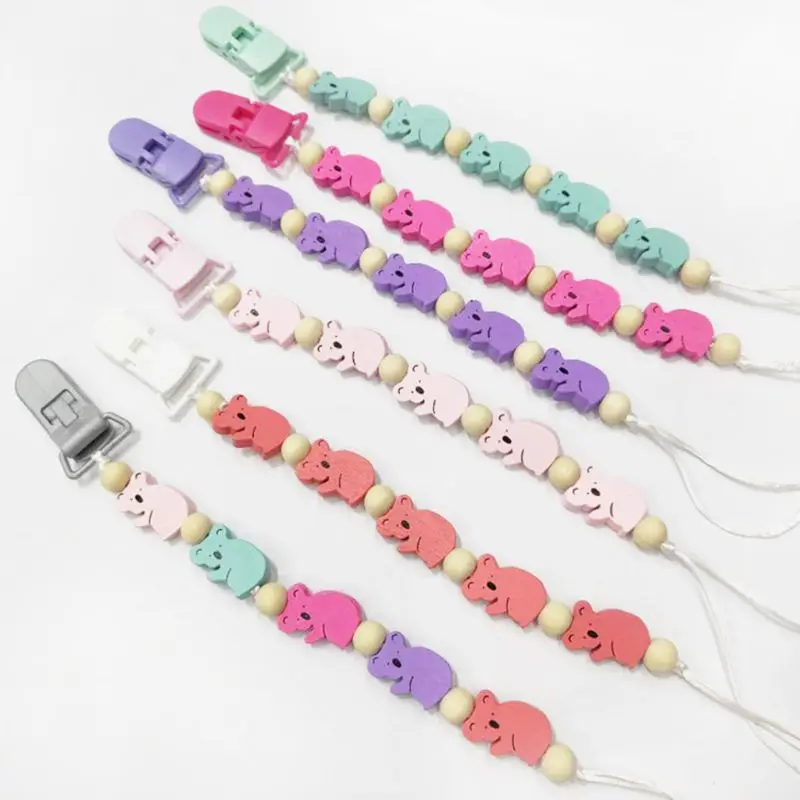 

Baby Comfort Beaded Pacifier Chain Color Koala Appease Anti-chain Clip Infant Supplies